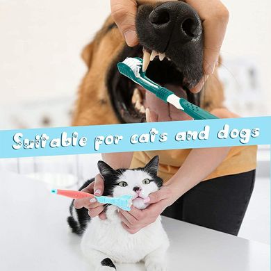 Набір зубних щіток з трьома головками для собак і цуценят, 2 шт. Derby