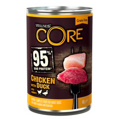 Консервы для собак Wellness CORE 95% Duo Protein Chicken with Duck with Carrots с курицей и уткой Wellness CORE