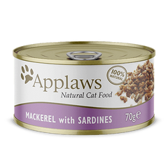 Консервированный корм для котов Applaws Mackerel with Sardine in Broth со скумбрией и сардиной Applaws