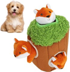 Іграшка-пазл "Гра у хованки з лисичкою" для собак та для цуценят маленьких та середніх собак Derby