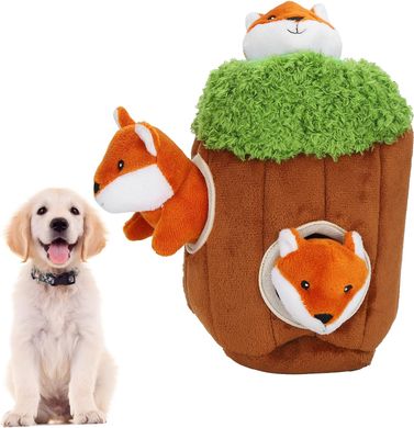 Іграшка-пазл "Гра у хованки з лисичкою" для собак та для цуценят маленьких та середніх собак Derby
