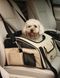 Автокрісло для собак SENFUL Pet Car Seat Carrier бежеве, 41х34х30 см