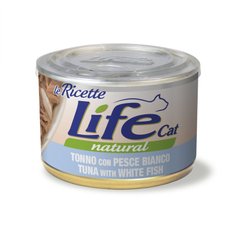 Консерва для котів LifeNatural Тунець з білою рибою (tuna with white fish), 150 г LifeNatural