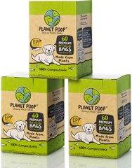 Биоразлагаемые пакеты Planet Poop для собак без ручек и без запаха