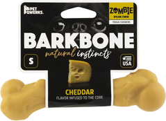 Жевательная кость для собак Pet Qwerks Zombie BarkBone Natural Instincts Cheddar Cheese с ароматом сыра Pet Qwerks Toys