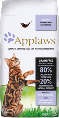 Applaws Chicken with Duck беззерновой корм для кошек + пробиотик Applaws