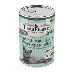 LandFleisch паштет для котів з яловичини, тріски і кореневої петрушки LandFleisch
